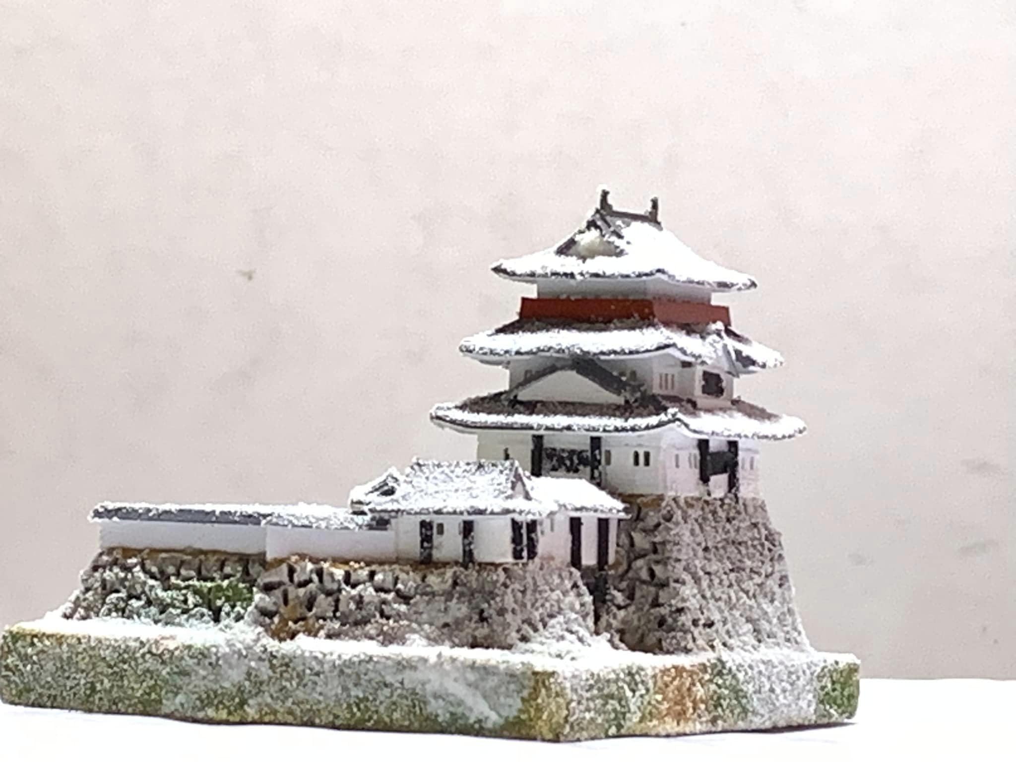 ジオラマ城 楽天市場】【完成品】 特注アクリルケース付き ☆安土城 B4